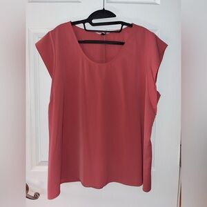 Express Short Sleeve Scoop Neck Layering Top XL